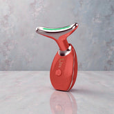 Beauty Facial Massager, 7 Color Wavy Acne Beauty Microcurrent Facial Device Skin Firming for Face Neck Beauty Device,