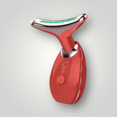 Beauty Facial Massager, 7 Color Wavy Acne Beauty Microcurrent Facial Device Skin Firming for Face Neck Beauty Device,