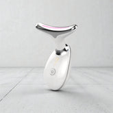 Beauty Facial Massager, 7 Color Wavy Acne Beauty Microcurrent Facial Device Skin Firming for Face Neck Beauty Device,