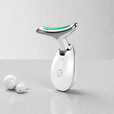 Beauty Facial Massager, 7 Color Wavy Acne Beauty Microcurrent Facial Device Skin Firming for Face Neck Beauty Device,