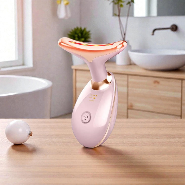 Beauty Facial Massager, 7 Color Wavy Acne Beauty Microcurrent Facial Device Skin Firming for Face Neck Beauty Device,